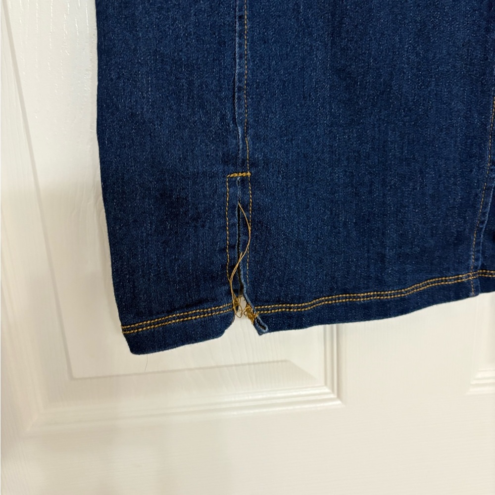 Denim Open-Back Mini Dress - Picture 2 of 7